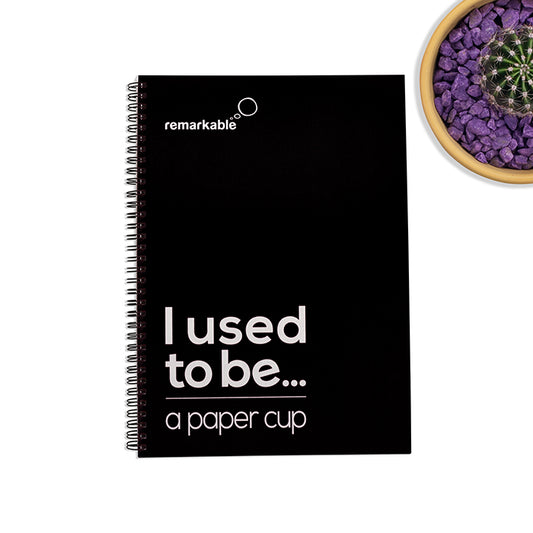 r - Cup A5 Recycled Paper and Coffee Cup Notebooks (pk of 2)