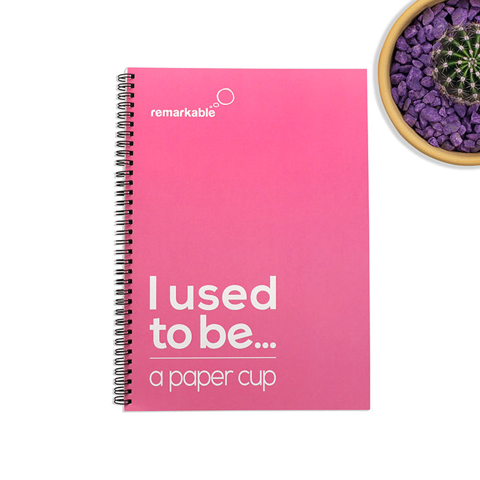 r - Cup A5 Recycled Paper and Coffee Cup Notebooks (pk of 2)