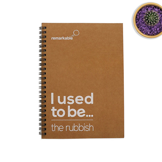 r-Rubbish A4 Recycled Paper and Packaging Notebooks (pk of 4)