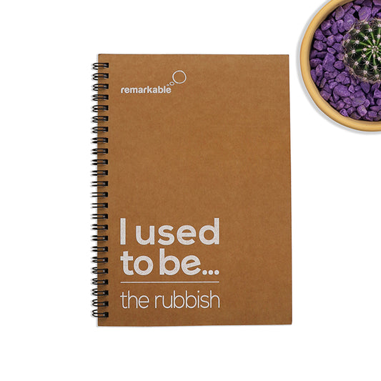 r-Rubbish A5 Recycled Paper and Packaging Notebooks (pk of 5)